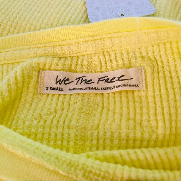 Free People We The Free Microphone Drop Thermal XS NWT - Picture 8 of 8